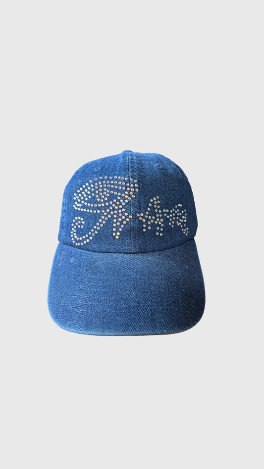 Denim Rhinestone Hat/Cap