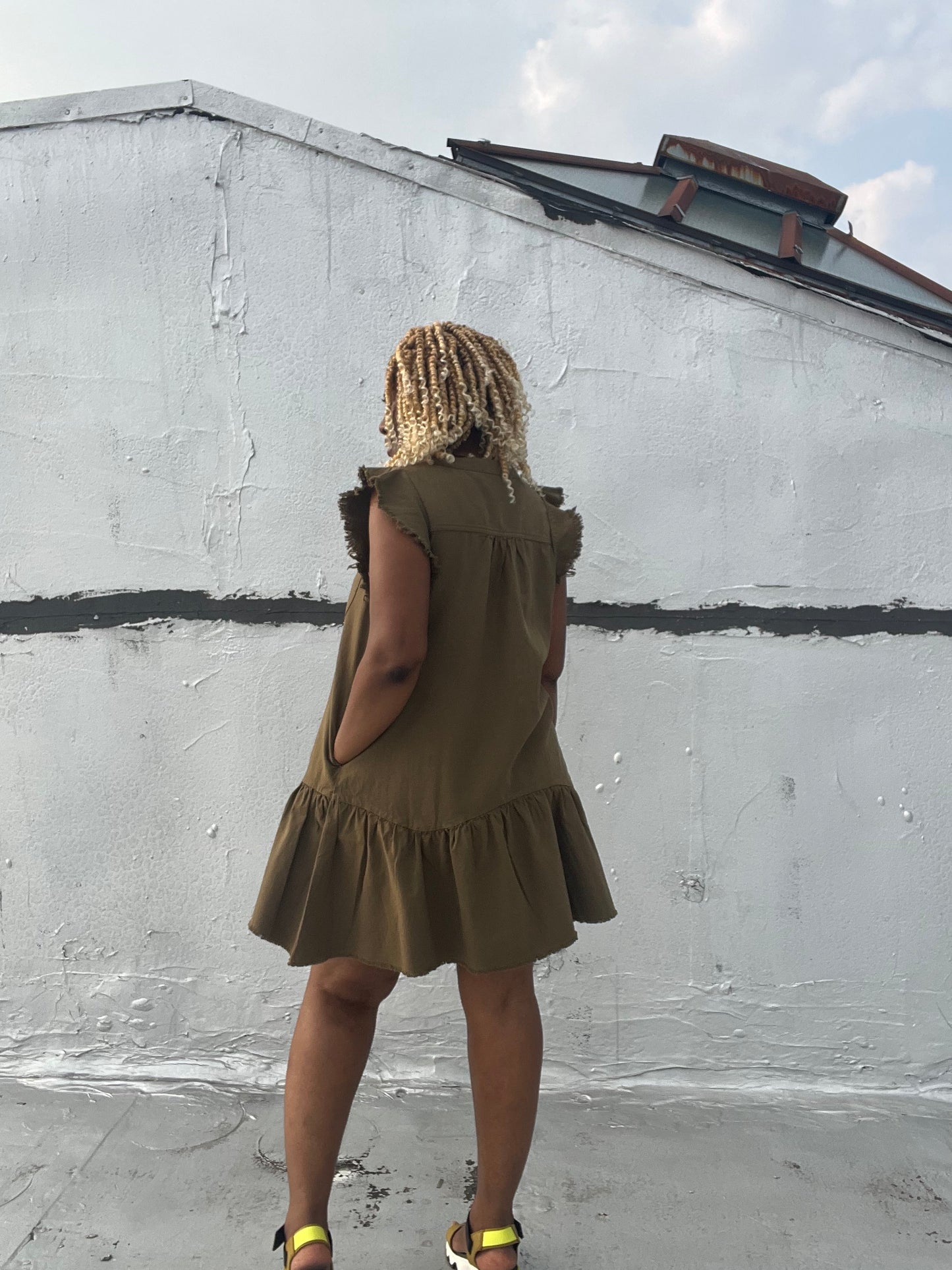 Raw Hem Dress