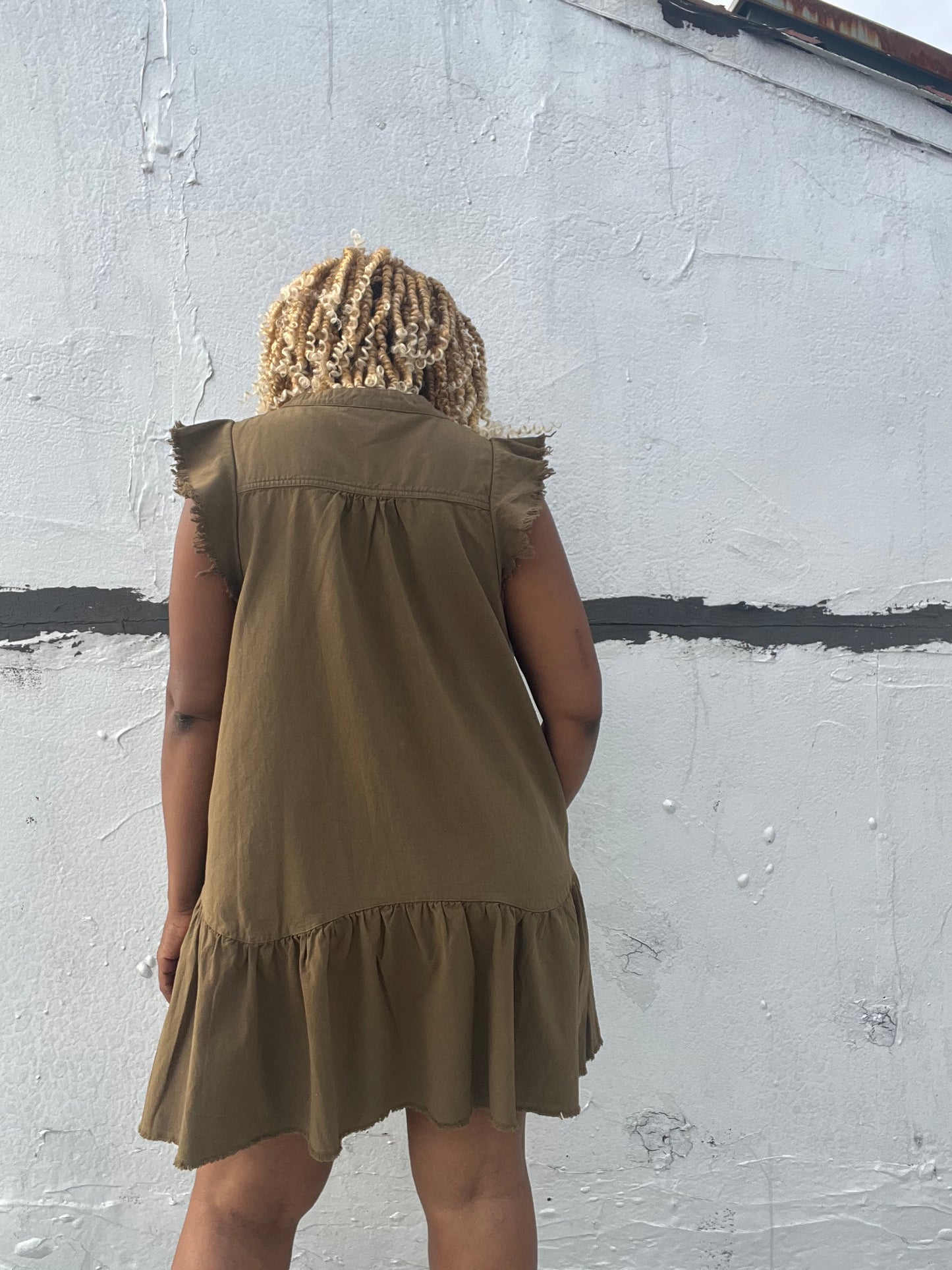 Raw Hem Dress