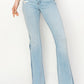 HIGH RISE BOOT CUT W/COLOR PANEL DETAIL JEANS