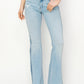 HIGH RISE BOOT CUT W/COLOR PANEL DETAIL JEANS