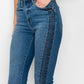 HIGH RISE SLIM STRAIGHT JEANS