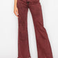 HIGH RISE FLARED LEG JEANS