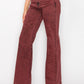 HIGH RISE FLARED LEG JEANS