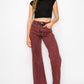 HIGH RISE FLARED LEG JEANS