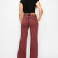 HIGH RISE FLARED LEG JEANS