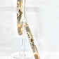 Gold Filled 65mm Bangle Design Hoops Diamond Cutting Finish Tri Tone