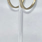 Gold Dipped Sterling Silver Earrings with Cubic Zirconia