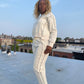 Ecru the color of Sand Knit Sweatsuit