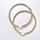 Gold Filled 70mm Extra Large Hoop Earrings Polished Finish Golden Tone