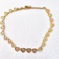 Gold Filled Anklet Heart Design Polished Finish Golden Tone
