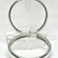 925 Sterling Silver Plain Hoops Earrings - 35mm