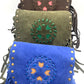 Suede Fringe Crossbody Bag