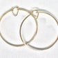 Gold Filled 65mm Bangle Design Hoops Diamond Cutting Finish Tri Tone