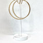 Gold Filled 57mm Bangle Design Hoops Diamond Cutting Finish Tri Tone