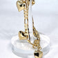 Gold Filled Charm Anklet Heart Design Polished Golden Tone