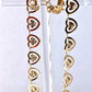Gold Filled Anklet Heart Design Polished Finish Golden Tone