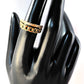Gold Filled Ring w. Link & Diamond design / one size Fits all