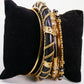Black & Gold Stackable Bangles 9 Pcs