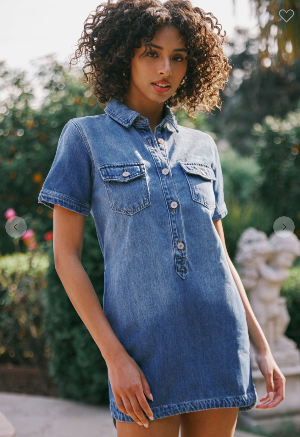 Mini Denim Shirt Dress