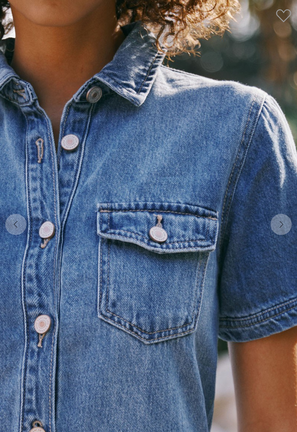 Mini Denim Shirt Dress