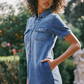 Mini Denim Shirt Dress