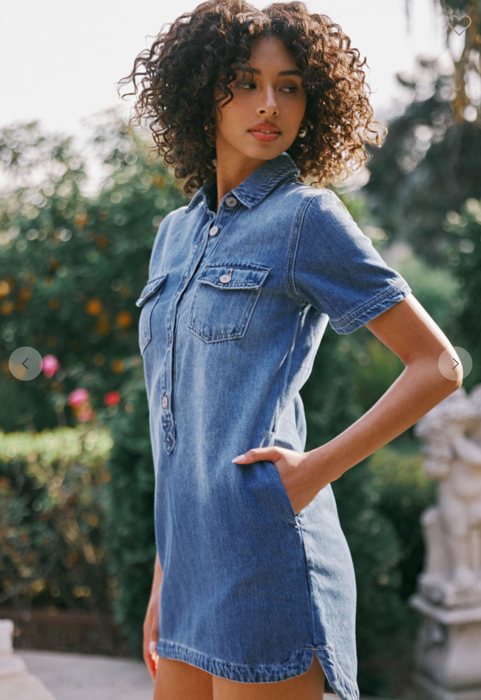 Mini Denim Shirt Dress