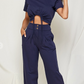 Shoulder Pad Crop Top & Pants