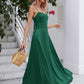 Spaghetti Strap Lace-UP Maxi Dress