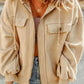 Zip-Up Drawstring Hooded Jacket