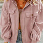 Zip-Up Drawstring Hooded Jacket