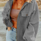 Zip-Up Drawstring Hooded Jacket