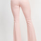 Frayed Bell Bottom Colored Denim Jeans