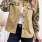 Geometric Button Down Collared Jacket