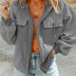 Zip-Up Drawstring Hooded Jacket