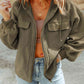 Zip-Up Drawstring Hooded Jacket
