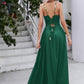 Spaghetti Strap Lace-UP Maxi Dress